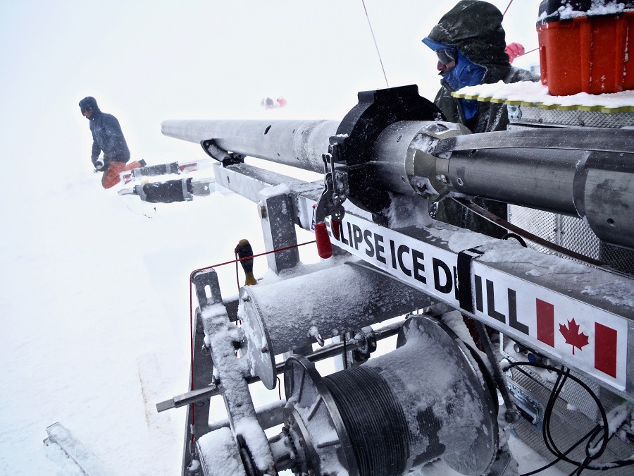 Closeup of ECLIPSE Ice Drill.