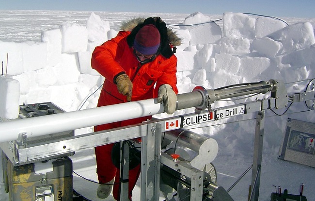 Ice-drilling using ECLIPSE ice drill